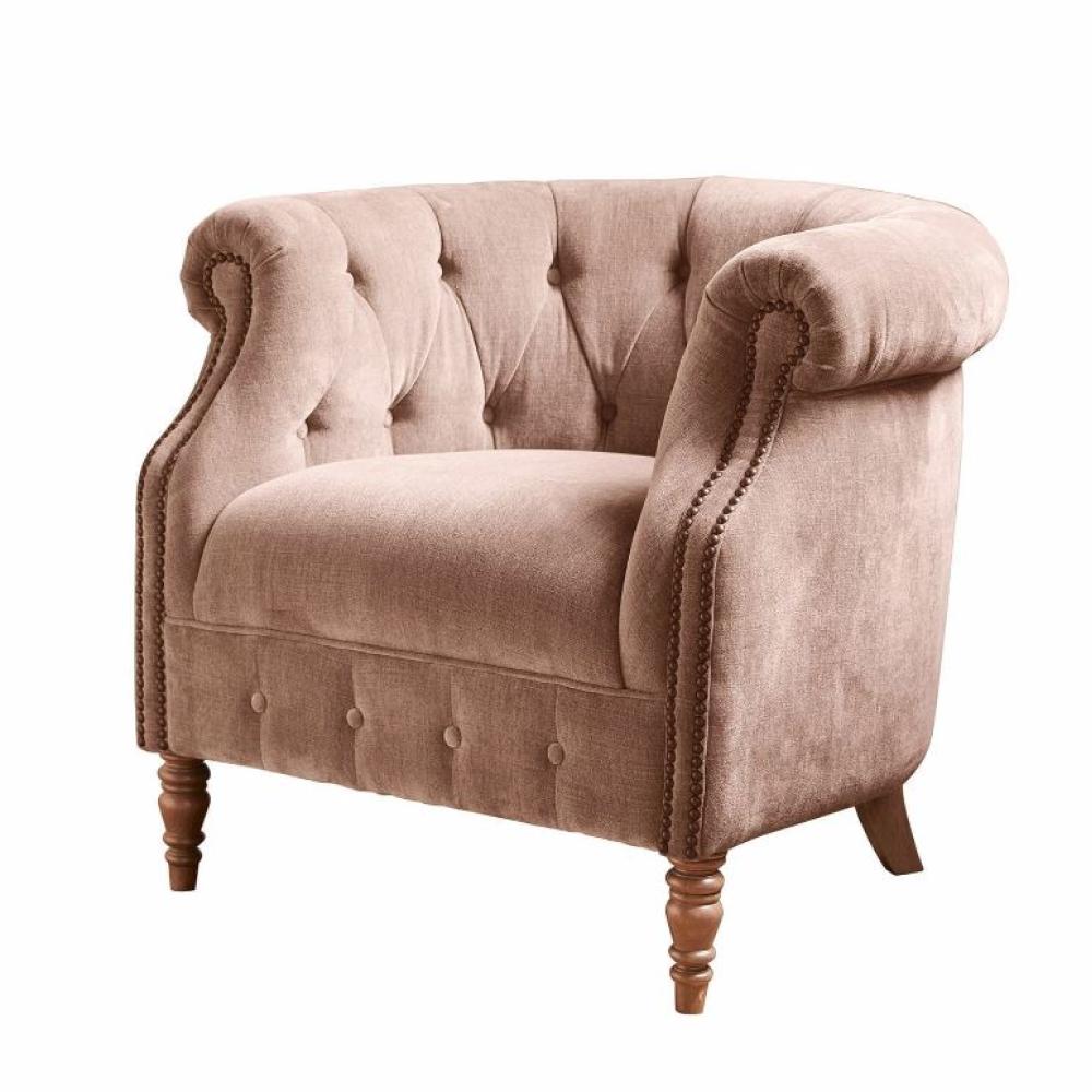 clubfotel tuzott bezs barsony chesterfield karpitos fotel elegans polgari villa kastely nappali butor berendezes.jpg